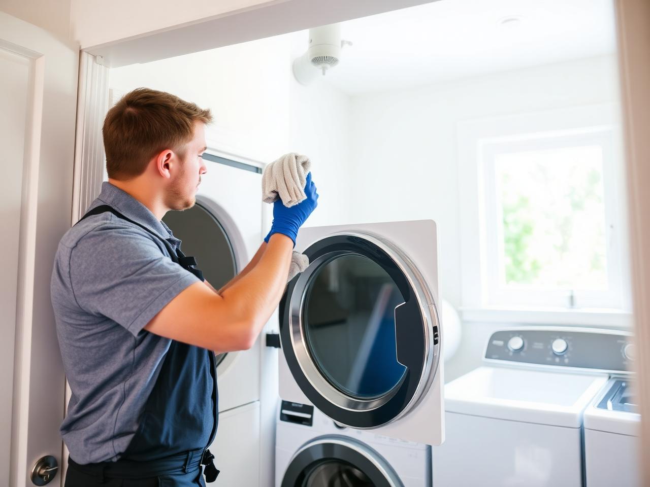 Nettoyage professionnel d’un conduit de sécheuse dans une résidence du Grand Montréal