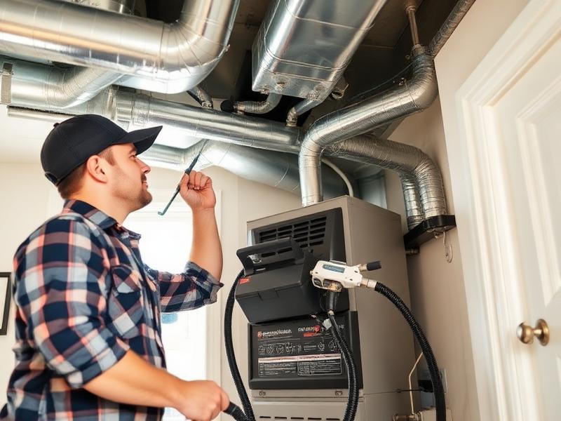 Intervention de nettoyage de conduits de fournaise résidentiels au Québec